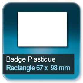 Badge Rectangle 67x98 mm
