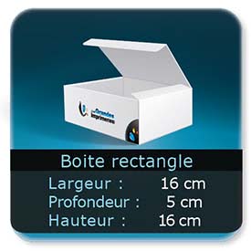 Emballage (Coffret, Boîte, carton, colis et etuis) 16 x 5 x 16 cm - Largeur de 16 Cm - Profondeur 5 Cm - Hauteur de 16 Cm
