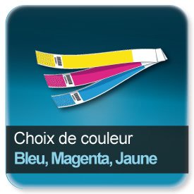 Carnets de tickets choix couleur de fond bleu, magenta ou jaune (autres couleurs dispo par 100ex)