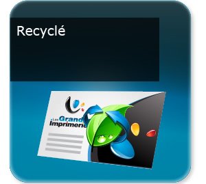Carte message design Recyclé écologique