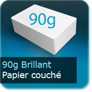 Dépliants / Plaquettes 90g Brillant Couché