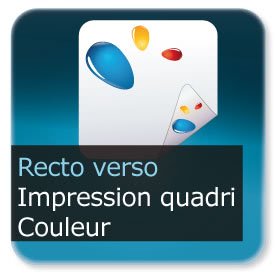 Dépliants / Plaquettes Impression couleur au Recto et Verso quadri
