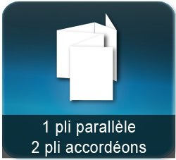 Dépliants / Plaquettes 1 pli parallele + 2 plis accordéon