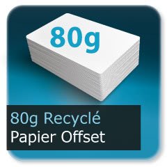Flyers 80g recyclé Offset