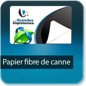 Autocollant & Étiquette Papier écologique canne fibre