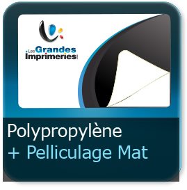 Autocollant & Étiquette Etiquette en Polypropylène + Pelliculage Mat au Recto