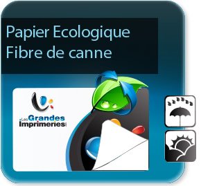 Autocollant & Étiquette Etiquettes écologiques - Papier canne fibre