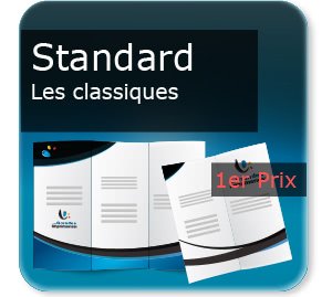 Document publicitaire plié en deux Publicitaire