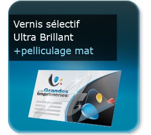 Carte message design Luxe  vernis sélectif
