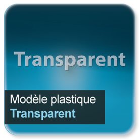 Cartes de visite Modèle plastique transparent - Ref7942