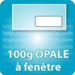 Enveloppes 100g opale à fenêtre