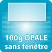 Enveloppes 100g opale sans fenêtre