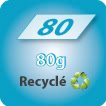 Blocs notes 80g recyclé