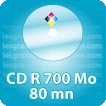 CD DVD Gravure & Packaging CR R 700 Mo 80mn