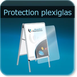 Kakémono / roll up protection affiche en plexiglas