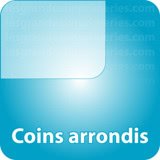 Autocollant & Étiquette Coins arrondis