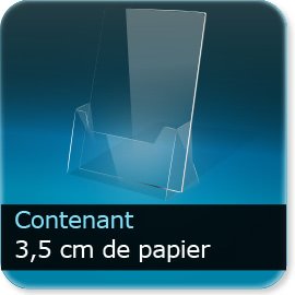 Présentoir Contenant 3,5 cm de papier