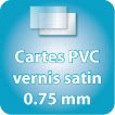 Carte de fidelité PVC vernis sat. 0.76mm