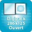 CD DVD Gravure & Packaging Digipack 286x125 ouvert