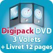 CD DVD Gravure & Packaging avec fente + Livret 12  pages
