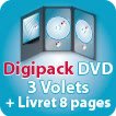 CD DVD Gravure & Packaging avec fente + Livret 8  pages