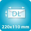 Enveloppes DL 220x110mm