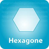 Autocollant & Étiquette Hexagone