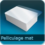 Dépliants / Plaquettes Pelliculage mat Recto