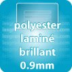 Cartes plastique / Tour de cou / Badge Polyester laminé brillant 0.9mm