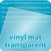 Autocollant & Étiquette Vinyl transparent et mat