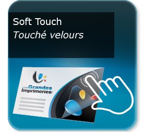tract publicitaire Pelliculage Mat SOFT TOUCH
